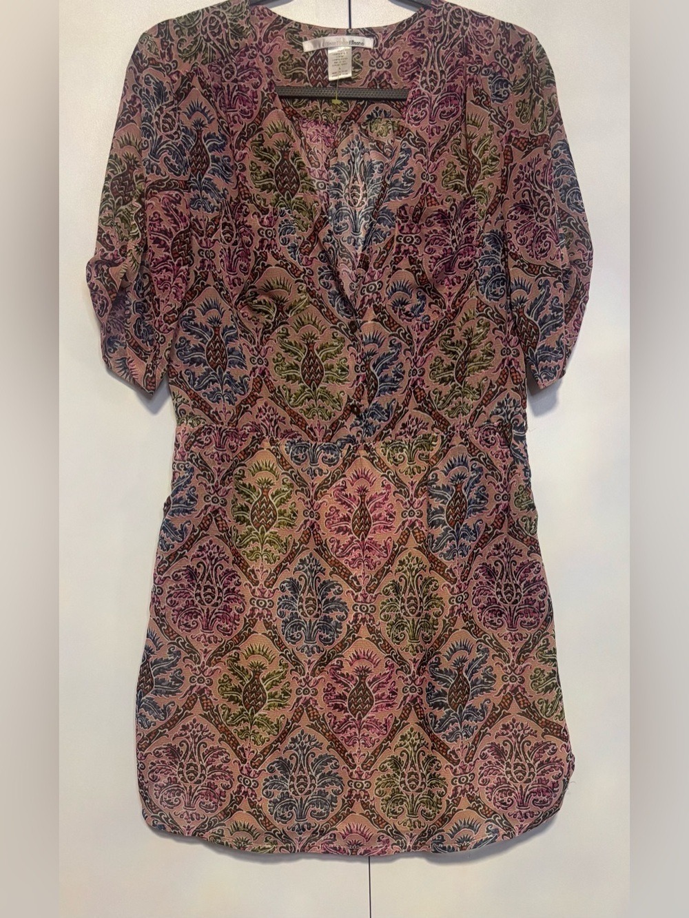 Ellison Pink Multi Paisley V-Neck Tunic